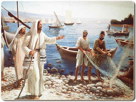 Lập tức các ông bỏ thuyền, bỏ cha lại mà theo Người.